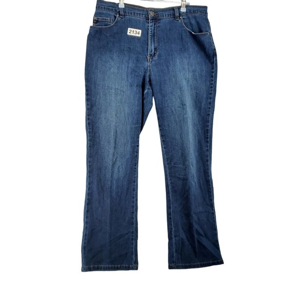 Lee Platinum Label Jeans Women's Boot Cut 5-Pocket Relaxed Fit Blue 12 - Picture 10 of 10